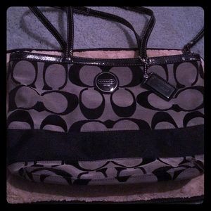 Authentic black coach purse